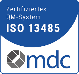 mdc Plakette ISO13485 Zertifiziertes QM-System